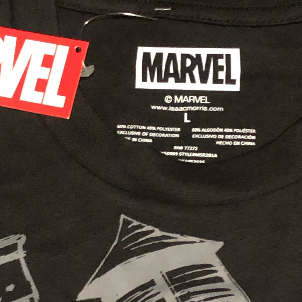 Marvel The Amazing Spider-Man All Over Print Black Shirt Size Men’s, Size Large - Picture 4 of 5